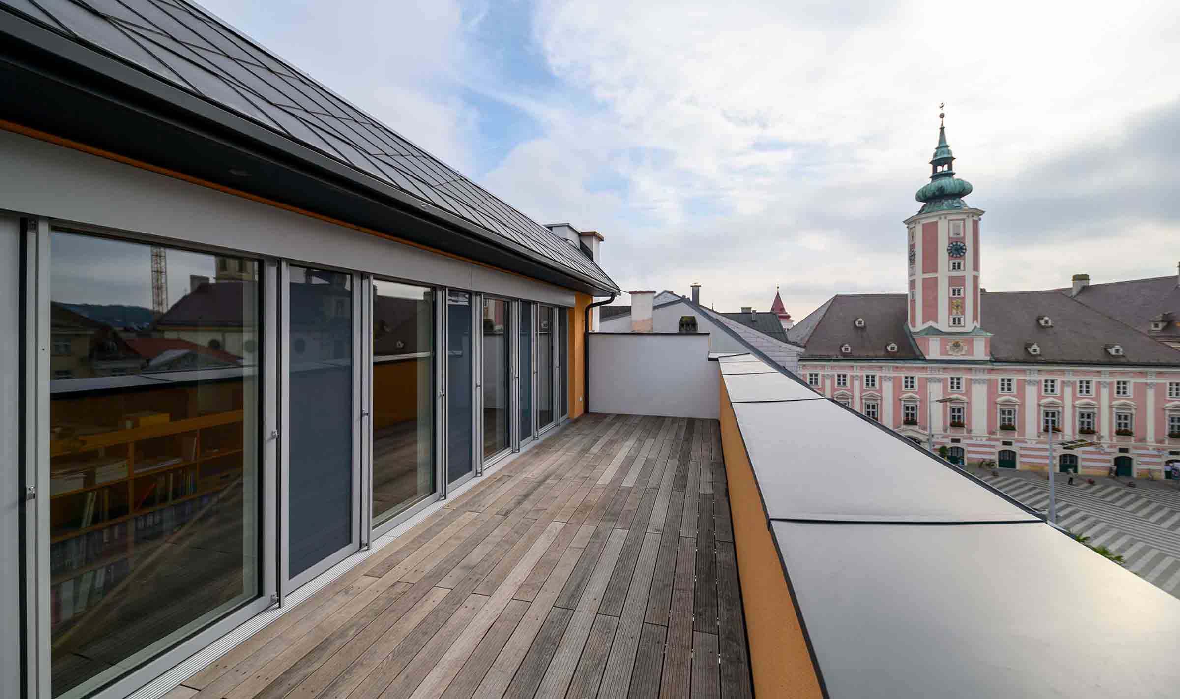 Architekt Pfoser Ansicht Terrasse