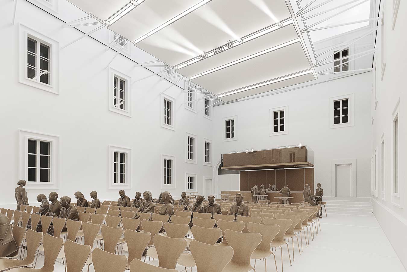 Architekt DI Wolfgang Pfoser: Karmeliterhof Schaubild